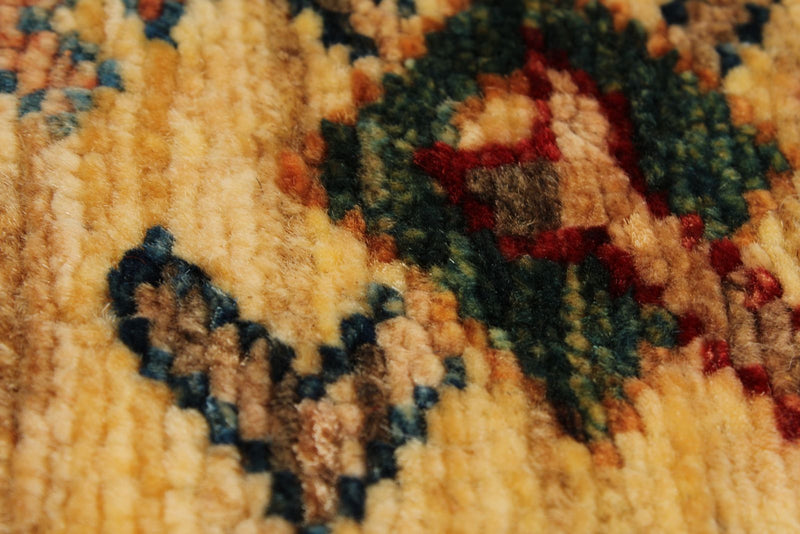 10x13 Red and Ivory Kazak Tribal Rug