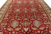 10x13 Red and Ivory Kazak Tribal Rug