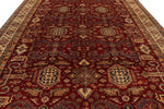 10x13 Red and Ivory Kazak Tribal Rug