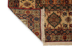 10x13 Red and Ivory Kazak Tribal Rug