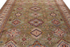 9x12 Rust and Ivory Kazak Tribal Rug
