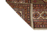 9x12 Rust and Ivory Kazak Tribal Rug