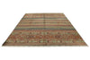 8x11 Blue and Multicolor Tribal Rug