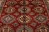 9x12 Red and Ivory Kazak Tribal Rug