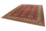 9x12 Red and Ivory Kazak Tribal Rug