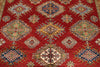 9x12 Red and Ivory Kazak Tribal Rug