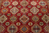 9x12 Red and Ivory Kazak Tribal Rug