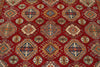 9x12 Red and Ivory Kazak Tribal Rug