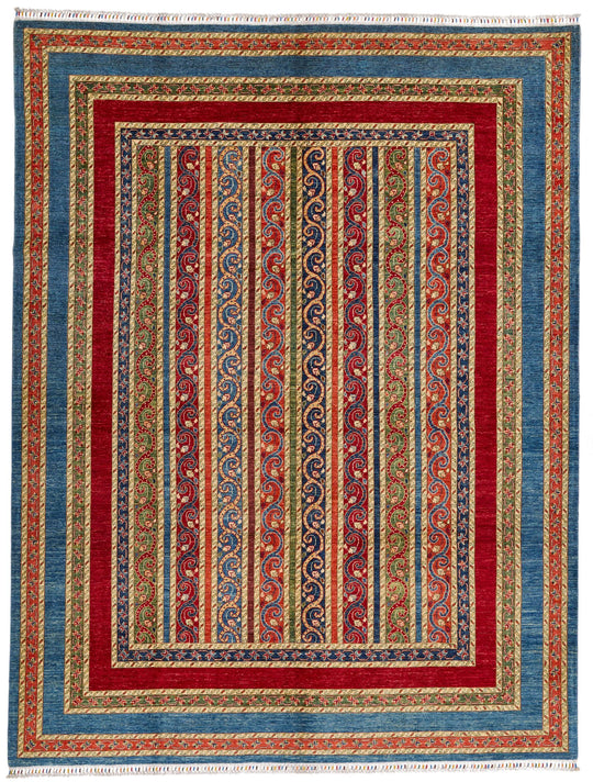 9x12 Multicolor Turkish Tribal Rug
