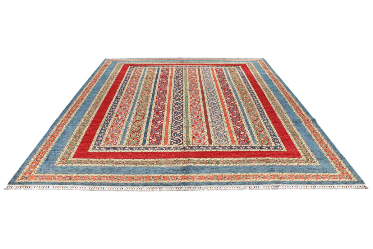 9x12 Multicolor Turkish Tribal Rug
