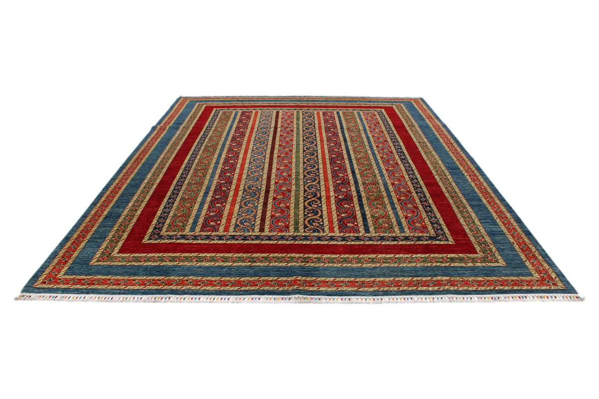9x12 Multicolor Turkish Tribal Rug