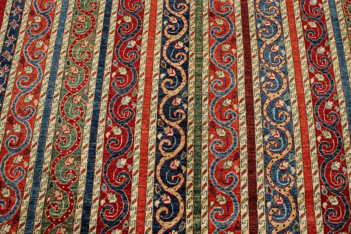 9x12 Multicolor Turkish Tribal Rug