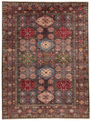 9x12 Brown and Multicolor Turkish Tribal Rug