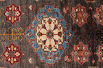 9x12 Brown and Multicolor Turkish Tribal Rug