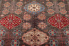 9x12 Brown and Multicolor Turkish Tribal Rug