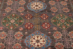 9x12 Brown and Multicolor Turkish Tribal Rug