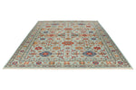 8x10 Blue and Multicolor Turkish Tribal Rug