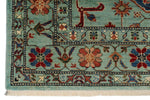 8x10 Blue and Multicolor Turkish Tribal Rug