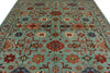 8x10 Blue and Multicolor Turkish Tribal Rug