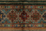 9x12 Brown and Multicolor Tribal Rug