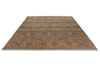 9x12 Brown and Multicolor Tribal Rug