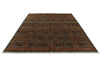 9x12 Brown and Multicolor Tribal Rug