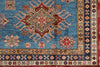 10x14 Blue and Red Kazak Tribal Rug