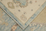 5x7 Light Blue and Ivory Turkish Oushak Rug