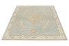 5x7 Light Blue and Ivory Turkish Oushak Rug