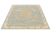 5x7 Light Blue and Ivory Turkish Oushak Rug