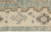 5x7 Light Blue and Ivory Turkish Oushak Rug