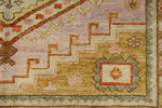5x7 Pink and Light Brown Turkish Oushak Rug