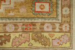 5x7 Pink and Light Brown Turkish Oushak Rug