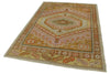5x7 Pink and Light Brown Turkish Oushak Rug