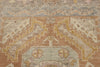 6x7 Light Rust and Blue Turkish Oushak Rug