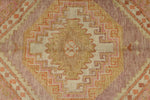 4x6 Multicolor and Green Turkish Oushak Rug