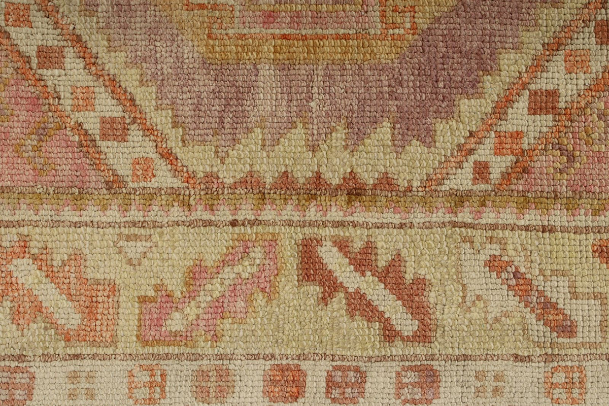 4x6 Multicolor and Green Turkish Oushak Rug