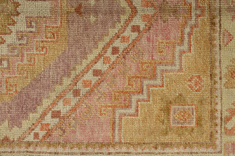 4x6 Multicolor and Green Turkish Oushak Rug