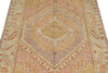 4x6 Multicolor and Green Turkish Oushak Rug