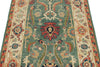 3x5 Green and Ivory Turkish Oushak Rug