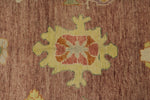 10x14 Purple and Ivory Turkish Oushak Rug