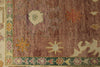 10x14 Purple and Ivory Turkish Oushak Rug