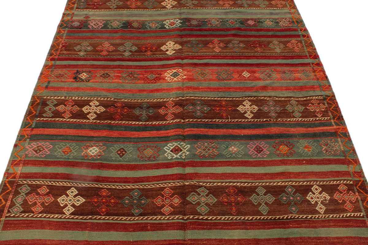 5x10 Multicolor Turkish Tribal Rug