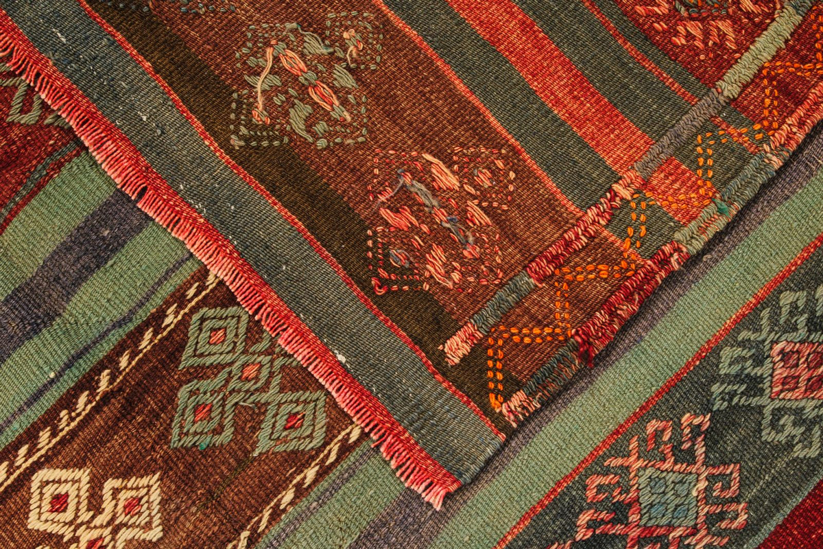 5x10 Multicolor Turkish Tribal Rug