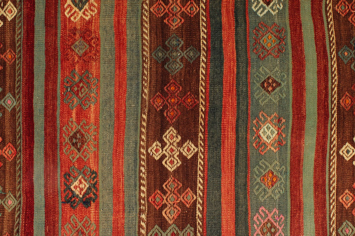 5x10 Multicolor Turkish Tribal Rug
