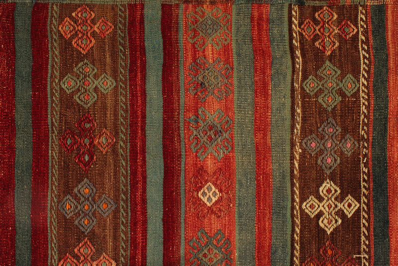 5x10 Multicolor Turkish Tribal Rug