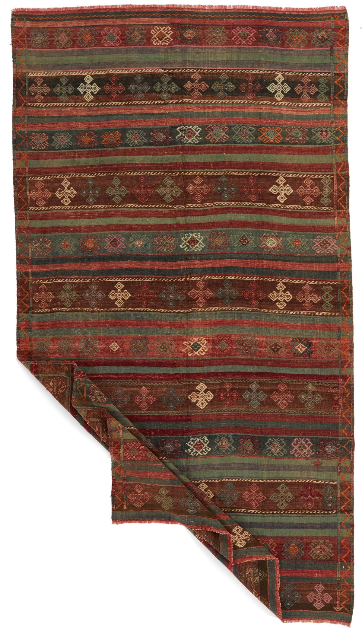 5x10 Multicolor Turkish Tribal Rug