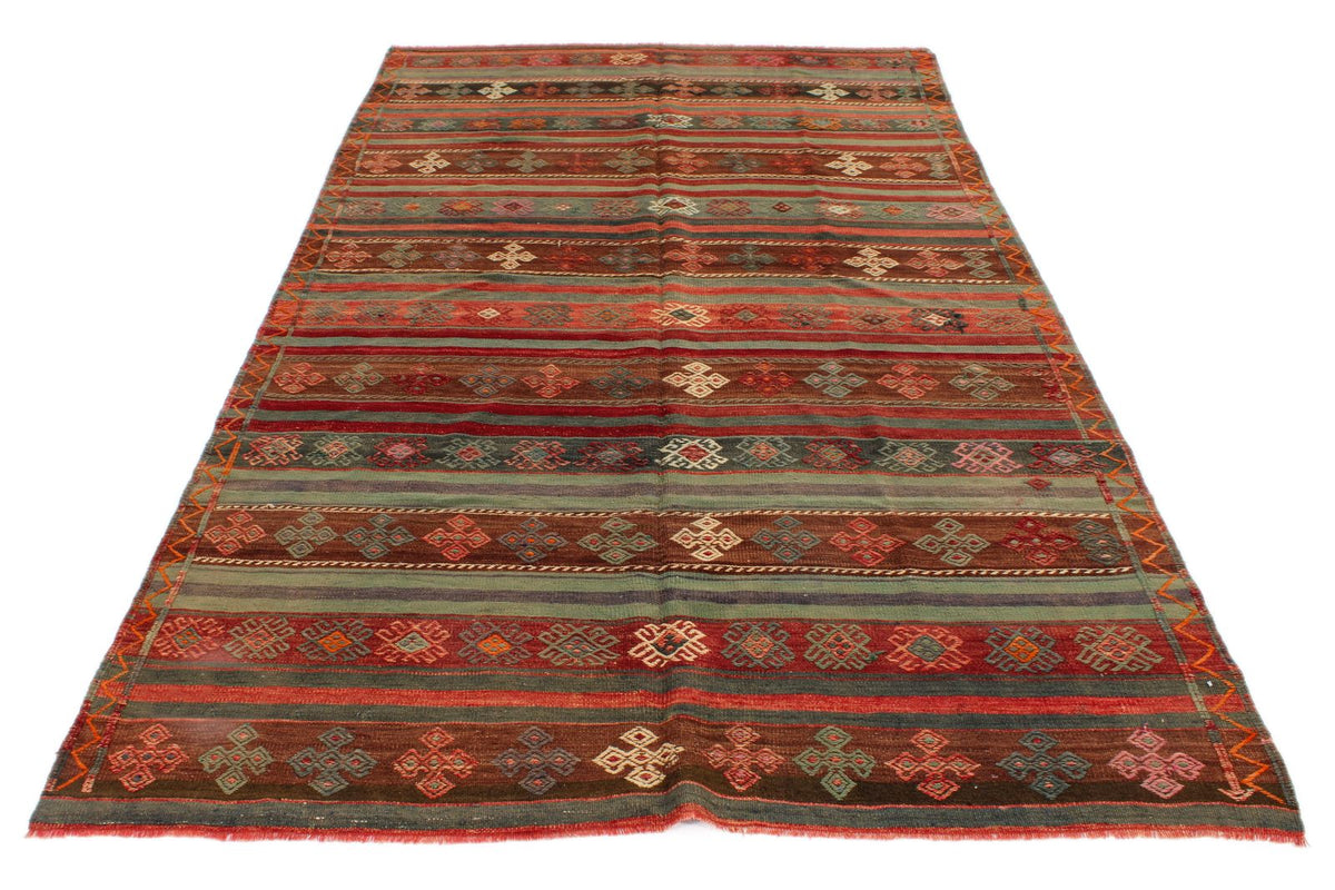 5x10 Multicolor Turkish Tribal Rug