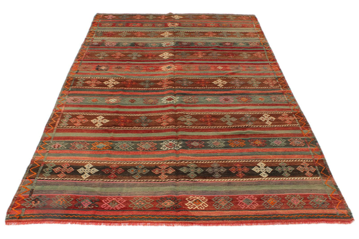5x10 Multicolor Turkish Tribal Rug