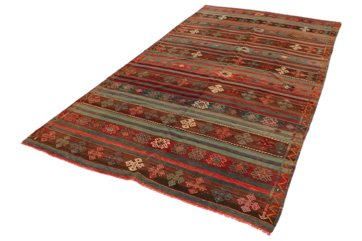 5x10 Multicolor Turkish Tribal Rug